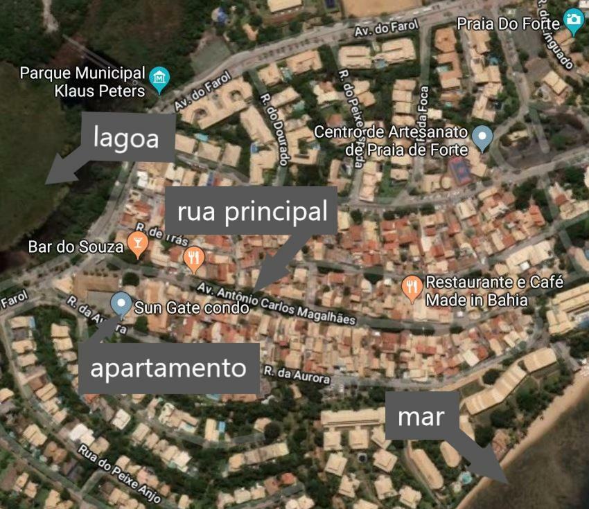 Duplex Com Hidromassagem - Praia Do Forte Bagian luar foto